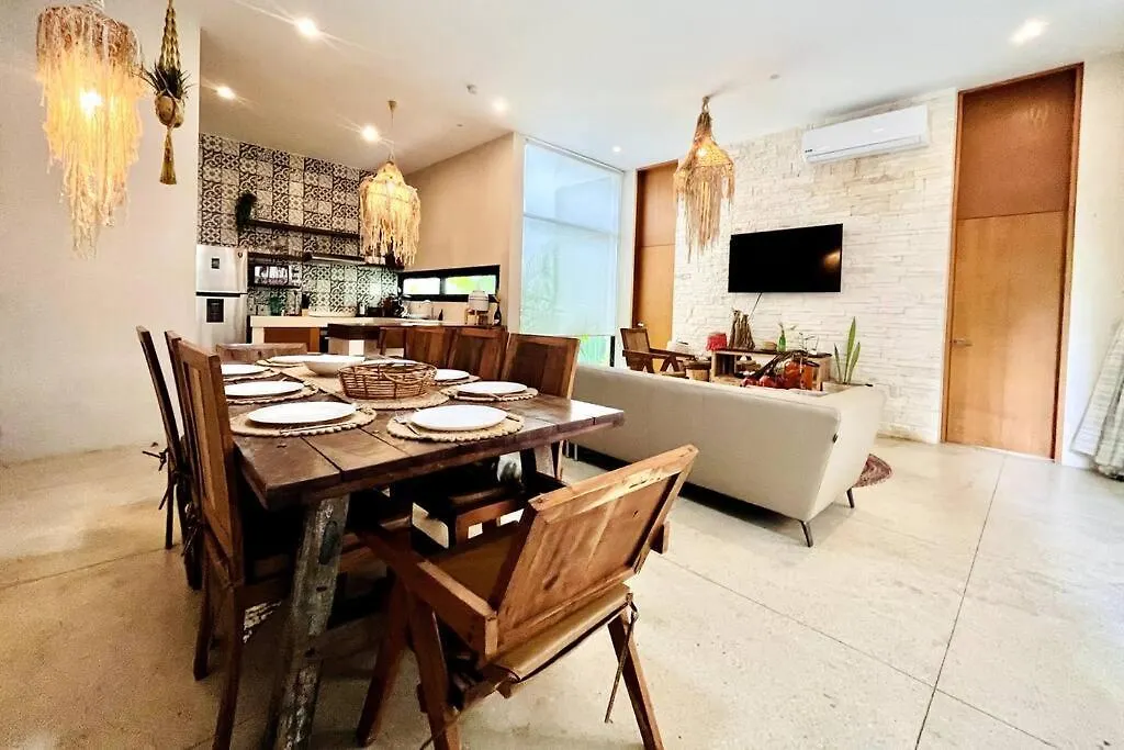 Apartment Luxe 3Br Stay - Private Terrace, Pool & Vibes Tulum