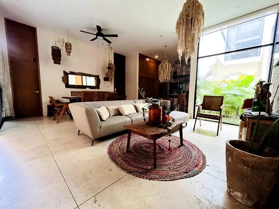 Luxe 3Br Stay - Private Terrace, Pool & Vibes Tulum Apartment