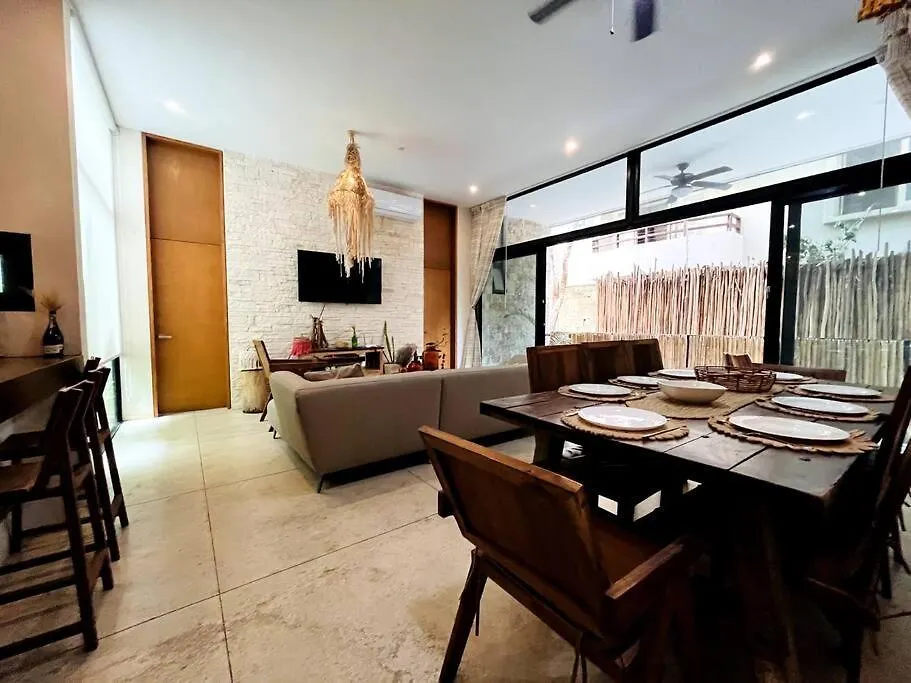 Apartment Luxe 3Br Stay - Private Terrace, Pool & Vibes Tulum
